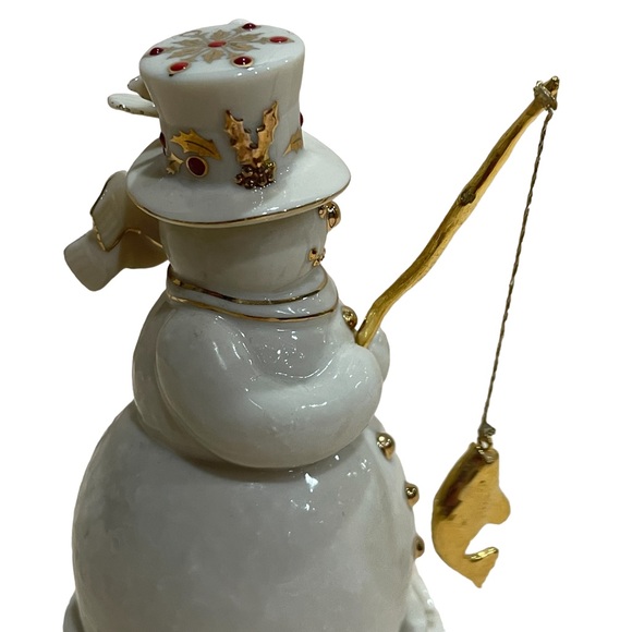 Lenox Musical Fishing Snowman